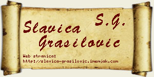 Slavica Grasilović vizit kartica